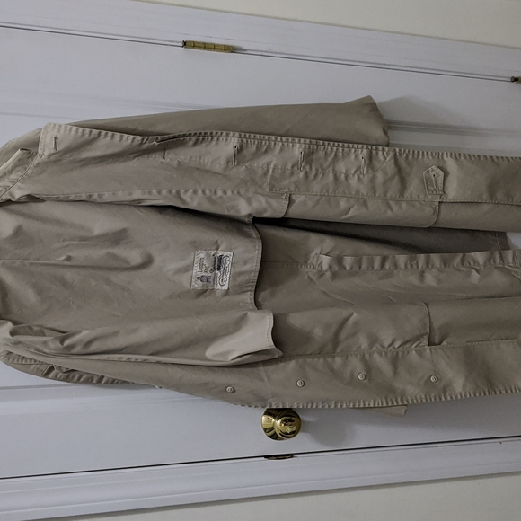 London Fog Beige Trench Coat Shell Coat Size 44L - see description - Picture 4 of 14